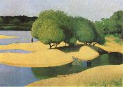 Felix  Vallotton Sandbanks on the Loire oil painting artist